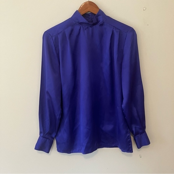 Jack Winter Tops - VTG Jack Winter Women’s Purple Blouse 70’s Office Career Preppy Old Money Sz 10